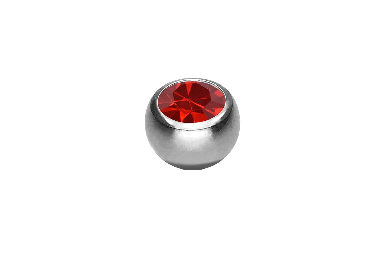 Chirurgenstahl Schraubkugel KRISTALL von Piercingline